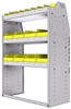 23-3548-3 Profiled back bin shelf unit 34.5"Wide x 15.5"Deep x 48"High with 3 shelves
