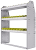 23-4348-3 Profiled back bin shelf unit 43"Wide x 13.5"Deep x 48"High with 3 shelves