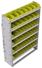23-4363-6 Profiled back bin shelf unit 43"Wide x 13.5"Deep x 63"High with 6 shelves
