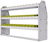 23-5336-3 Profiled back bin shelf unit 58.5"Wide x 13.5"Deep x 36"High with 3 shelves