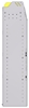 23-5358-4 Profiled back bin shelf unit 58.5"Wide x 13.5"Deep x 58"High with 4 shelves
