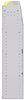 23-5363-4 Profiled back bin shelf unit 58.5"Wide x 13.5"Deep x 63"High with 4 shelves