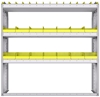 23-5558-3 Profiled back bin shelf unit 58.5"Wide x 15.5"Deep x 58"High with 3 shelves