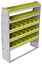 23-5572-5 Profiled back bin shelf unit 58.5"Wide x 15.5"Deep x 72"High with 5 shelves