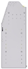 23-6336-3 Profiled back bin shelf unit 67"Wide x 13.5"Deep x 36"High with 3 shelves