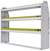 23-6348-3 Profiled back bin shelf unit 67"Wide x 13.5"Deep x 48"High with 3 shelves