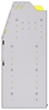 23-6536-4 Profiled back bin shelf unit 67"Wide x 15.5"Deep x 36"High with 4 shelves