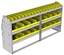 23-7536-3 Profiled back bin shelf unit 75"Wide x 15.5"Deep x 36"High with 3 shelves