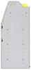 23-7536-4 Profiled back bin shelf unit 75"Wide x 15.5"Deep x 36"High with 4 shelves