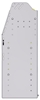 23-8336-3 Profiled back bin shelf unit 84"Wide x 13.5"Deep x 36"High with 3 shelves