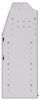 23-8336-4 Profiled back bin shelf unit 84"Wide x 13.5"Deep x 36"High with 4 shelves