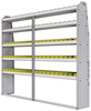 23-8372-5 Profiled back bin shelf unit 84"Wide x 13.5"Deep x 72"High with 5 shelves