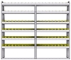 23-8372-6 Profiled back bin shelf unit 84"Wide x 13.5"Deep x 72"High with 6 shelves