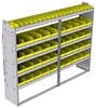 23-8563-5 Profiled back bin shelf unit 84"Wide x 15.5"Deep x 63"High with 5 shelves