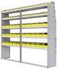 23-8572-5 Profiled back bin shelf unit 84"Wide x 15.5"Deep x 72"High with 5 shelves