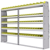 23-9363-5 Profiled back bin shelf unit 94"Wide x 13.5"Deep x 63"High with 5 shelves