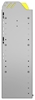 24-3136-3 Square back bin separator combo shelf unit 34.5"Wide x 11.5"Deep x 36"High with 3 shelves