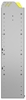 24-3148-4 Square back bin separator combo shelf unit 34.5"Wide x 11.5"Deep x 48"High with 4 shelves