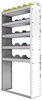 24-3172-5 Square back bin separator combo shelf unit 34.5"Wide x 11.5"Deep x 72"High with 5 shelves