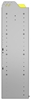 24-3348-4 Square back bin separator combo shelf unit 34.5"Wide x 13.5"Deep x 48"High with 4 shelves