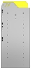 24-3536-4 Square back bin separator combo shelf unit 34.5"Wide x 15.5"Deep x 36"High with 4 shelves