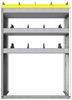 24-3548-3 Square back bin separator combo shelf unit 34.5"Wide x 15.5"Deep x 48"High with 3 shelves