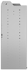 24-3848-3 Square back bin separator combo shelf unit 34.5"Wide x 18.5"Deep x 48"High with 3 shelves