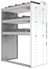 24-3848-3 Square back bin separator combo shelf unit 34.5"Wide x 18.5"Deep x 48"High with 3 shelves