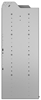 24-3848-4 Square back bin separator combo shelf unit 34.5"Wide x 18.5"Deep x 48"High with 4 shelves