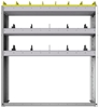 24-4148-3 Square back bin separator combo shelf unit 43"Wide x 11.5"Deep x 48"High with 3 shelves