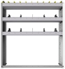 24-4348-3 Square back bin separator combo shelf unit 43"Wide x 13.5"Deep x 48"High with 3 shelves