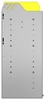 24-4536-3 Square back bin separator combo shelf unit 43"Wide x 15.5"Deep x 36"High with 3 shelves