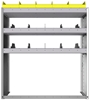 24-4548-3 Square back bin separator combo shelf unit 43"Wide x 15.5"Deep x 48"High with 3 shelves