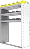 24-4558-3 Square back bin separator combo shelf unit 43"Wide x 15.5"Deep x 58"High with 3 shelves