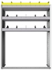 24-4558-3 Square back bin separator combo shelf unit 43"Wide x 15.5"Deep x 58"High with 3 shelves