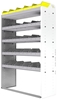 24-4563-5 Square back bin separator combo shelf unit 43"Wide x 15.5"Deep x 63"High with 5 shelves