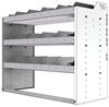 24-4836-3 Square back bin separator combo shelf unit 43"Wide x 18.5"Deep x 36"High with 3 shelves