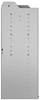 24-4848-3 Square back bin separator combo shelf unit 43"Wide x 18.5"Deep x 48"High with 3 shelves