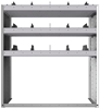 24-4848-3 Square back bin separator combo shelf unit 43"Wide x 18.5"Deep x 48"High with 3 shelves
