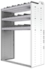24-4858-3 Square back bin separator combo shelf unit 43"Wide x 18.5"Deep x 58"High with 3 shelves