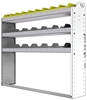 24-5148-3 Square back bin separator combo shelf unit 58.5"Wide x 11.5"Deep x 48"High with 3 shelves