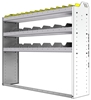 24-5348-3 Square back bin separator combo shelf unit 58.5"Wide x 13.5"Deep x 48"High with 3 shelves