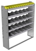 24-5363-5 Square back bin separator combo shelf unit 58.5"Wide x 13.5"Deep x 63"High with 5 shelves