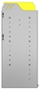24-5536-3 Square back bin separator combo shelf unit 58.5"Wide x 15.5"Deep x 36"High with 3 shelves