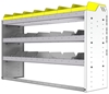 24-5536-3 Square back bin separator combo shelf unit 58.5"Wide x 15.5"Deep x 36"High with 3 shelves