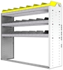 24-5548-3 Square back bin separator combo shelf unit 58.5"Wide x 15.5"Deep x 48"High with 3 shelves