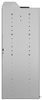 24-5848-3 Square back bin separator combo shelf unit 58.5"Wide x 18.5"Deep x 48"High with 3 shelves