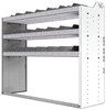 24-5848-3 Square back bin separator combo shelf unit 58.5"Wide x 18.5"Deep x 48"High with 3 shelves