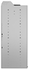 24-5848-4 Square back bin separator combo shelf unit 58.5"Wide x 18.5"Deep x 48"High with 4 shelves