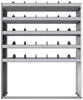 24-5872-5 Square back bin separator combo shelf unit 58.5"Wide x 18.5"Deep x 72"High with 5 shelves